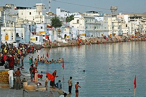   A Pushkat Lake Near Brahma Temple 